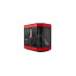 Gabinete HYTE Y60 con Ventana, Midi-Tower, ATX/EATX/ITX/micro-ATX, USB 3.0, sin Fuente, 3 Ventiladores Instalados, Negro/Rojo