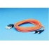 Ideal Cable Fibra Óptica Monomodo OM3 2x SC Macho - 2x ST Macho, 10 Metros, Naranja  1