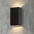Illux Lámpara LED para Muro ML-7400.N30, Exteriores, Luz Blanca Cálida, 2 x 3.6 W, 419 Lúmenes, Negro, para Casa  2