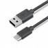 iLuv Cable USB C Macho - USB A Macho, 90cm, Negro  1