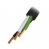 Indiana Bobina de Cable Eléctrico, 18 AWG, 3 Hilos, 100 Metros, Negro