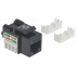 Intellinet 210720 Jack Categoría 6 de Impacto, RJ-45, Negro  2