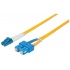 Intellinet Cable Fibra Óptica Monomodo OS2 LC Macho - SC Macho, 2 Metros, Amarillo  1