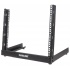 Intellinet Rack Abierto de 2 Postes, 19'', 8U, Negro  1