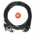 Intellinet Cable Patch Cat6 UTP RJ-45 Macho - RJ-45 Macho, 30cm, Negro