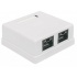 Intellinet Caja Cat5e Gigabit Ethernet, 2x RJ-45, Blanco  2