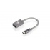 Iogear Adaptador USB-C Macho - USB Hembra, Gris  1