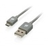 Iogear Cable USB Macho - Micro USB Macho. 2 Metros, Gris  3