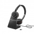 Jabra Audífonos con Micrófono Evolve 75 SE Link380a MS Stereo, Inalámbrico/Alámbrico, Bluetooth, Negro - Incluye Base de Carga  1