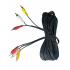 Jendrix Cable 3x RCA Macho - 3xRCA Macho, 15 Metros, Negro  1