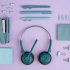JLaB Audífonos con Micrófono Go Work Pop, Bluetooth, Inalámbrico, USB-C, Turquesa - Imagen adicional 7