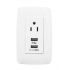 JWJ Tomacorriente, 1 Enchufe, 2x USB A, 127V, 10A, Blanco  1