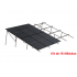 K2 Systems Sistema de Montaje Solar para Techo Plano MR-2X8P-1134-20-R, Inclinación de 20°, 1134mm - 200 km/h, Hasta 16 Paneles