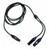 Kapton Cable XLR Hembra - 2x XLR Macho, 1.5 Metros