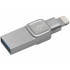 Memoria USB Kingston Bolt Duo, 32GB, USB 3.0/Lightning, Plata  1