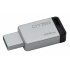 Memoria USB Kingston DataTraveler 50, 128GB, USB 3.0, Plata/Negro  2
