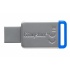 Memoria USB Kingston DataTraveler 50, 64GB, USB 3.0, Plata/Azul  3