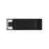 Memoria USB Kingston DataTraveler 70, 128GB, USB-C 3.0, Negro  1