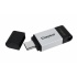 Memoria USB Kingston DataTraveler 80, 256GB, USB 3.2, Lectura 200MB/s, Escritura 60MB/s, Negro/Plata  5