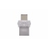 Memoria USB Kingston DataTraveler microDuo 3C, 128GB, USB 3.1/Micro USB, Lectura 100MB/s, Escritura 10MB/s, Plata  4