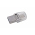 Memoria USB Kingston DataTraveler microDuo 3C, 16GB, USB 3.1/Micro USB, Lectura 100MB/s, Escritura 10MB/s, Plata - Imagen adicional 2
