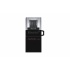 Memoria USB Kingston microDuo3 G2, 128GB, USB/Micro USB 3.0, Lectura 80MB/s, Negro  1