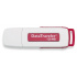 Memoria USB Kingston DataTraveler, 128MB, USB 2.0, Lectura 6MB/s, Escritura 3MB/s, Blanco/Rojo  1