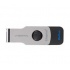 Memoria USB Kingston DataTraveler Swivl, 64GB, USB 3.0, Negro/Plata