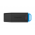Memoria USB Kingston DataTraveler Exodia, 128GB, USB-A 3.0, Lectura 100MB/s, Escritura 20MB/s, Negro/Azul
