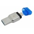 Kingston Lector de Memoria MobileLite Duo 3C, MicroSD, USB 3.0, 10Mbit/s, Azul/Plata  2