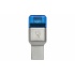 Kingston Lector de Memoria MobileLite Duo 3C, MicroSD, USB 3.0, 10Mbit/s, Azul/Plata  3