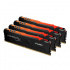 Kit Memoria RAM Kingston HyperX FURY RGB DDR4, 2666MHz, 32GB (4 x 8GB), Non-ECC, CL16, XMP - Imagen adicional 2