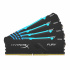 Kit Memoria RAM Kingston HyperX FURY Black RGB DDR4, 3200MHz, 32GB (4 x 8GB), Non-ECC, CL16, XMP - Imagen adicional 1