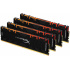 Kit Memoria RAM Kingston HyperX Predator RGB DDR4, 3600MHz, 32GB (4 x 8GB), Non-ECC, CL17, XMP  1
