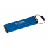 Memoria USB Kingston IronKey Keypad 200, 256GB, USB 3.2, Lectura 145 MB/s, Escritura 115 MB/s, Azul  3