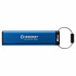 Memoria USB Kingston IronKey Keypad 200, 8GB, USB 3.2, Lectura 145 MB/s, Escritura 115 MB/s, Azul  1