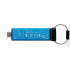 Memoria USB Kingston IronKey Keypad 200C, 64GB, USB-C 3.0, Lectura 280MB/s, Escritura 200MB/s, Azul - Imagen adicional 1