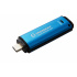 Memoria USB Kingston IronKey Vault Privacy 50C, 512GB, USB C 3.2, Azul  3