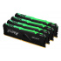 Kit Memoria RAM Kingston FURY Beast RGB DDR4, 3200MHz, 64GB (4 x 16GB), Non-ECC, CL16, XMP  9
