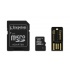 Kingston 8GB Multi Kit / Mobility Kit Class10, incl. Tarjeta microSDHC con Adaptadores SD y USB  1