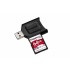 Memoria Flash Kingston Canvas React Plus, 64GB SD UHS-II Clase 10, con Adaptador USB  2