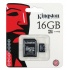 Memoria Flash Kingston, 16GB microSDHC Clase 10, con Adaptador  2