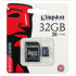Memoria Flash Kingston, 32GB microSDHC Clase 4, con Adaptador  1
