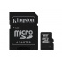 Memoria Flash Kingston, 8GB microSDHC Clase 4, con Adaptador  1