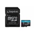 Memoria Flash Kingston Canvas Go! Plus, 128GB MicroSDXC UHS-I Clase 10, con Adaptador  1
