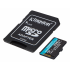 Memoria Flash Kingston Canvas Go! Plus, 256GB MicroSDXC UHS-I Clase 10, con Adaptador - Imagen adicional 1