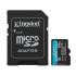 Memoria Flash Kingston Canvas Go! Plus, 256GB MicroSDXC UHS-I Clase 10, con Adaptador