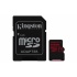Memoria Flash Kingston Canvas React, 256GB MicroSDXC USH-I Clase 10, con Adaptador  1