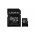 Memoria Flash Kingston, 128GB microSDXC Clase 10, con Adaptador  2