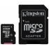 Memoria Flash Kingston, 64GB microSDXC Clase 10, con Adaptador  1